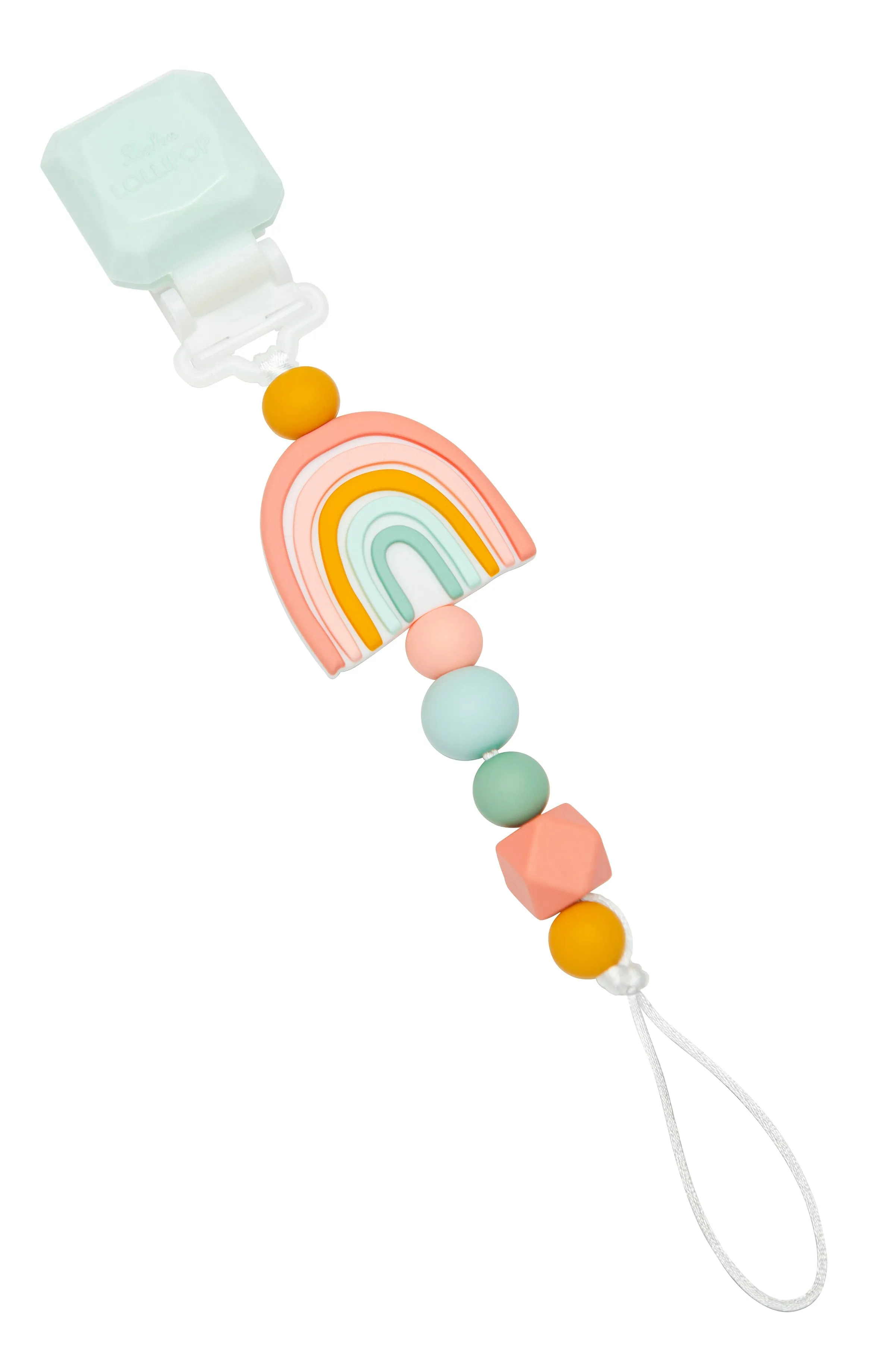 Gem Darling Pacifier Clip - Rainbow