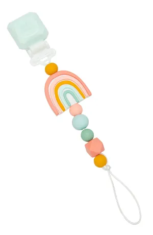 Gem Darling Pacifier Clip - Rainbow