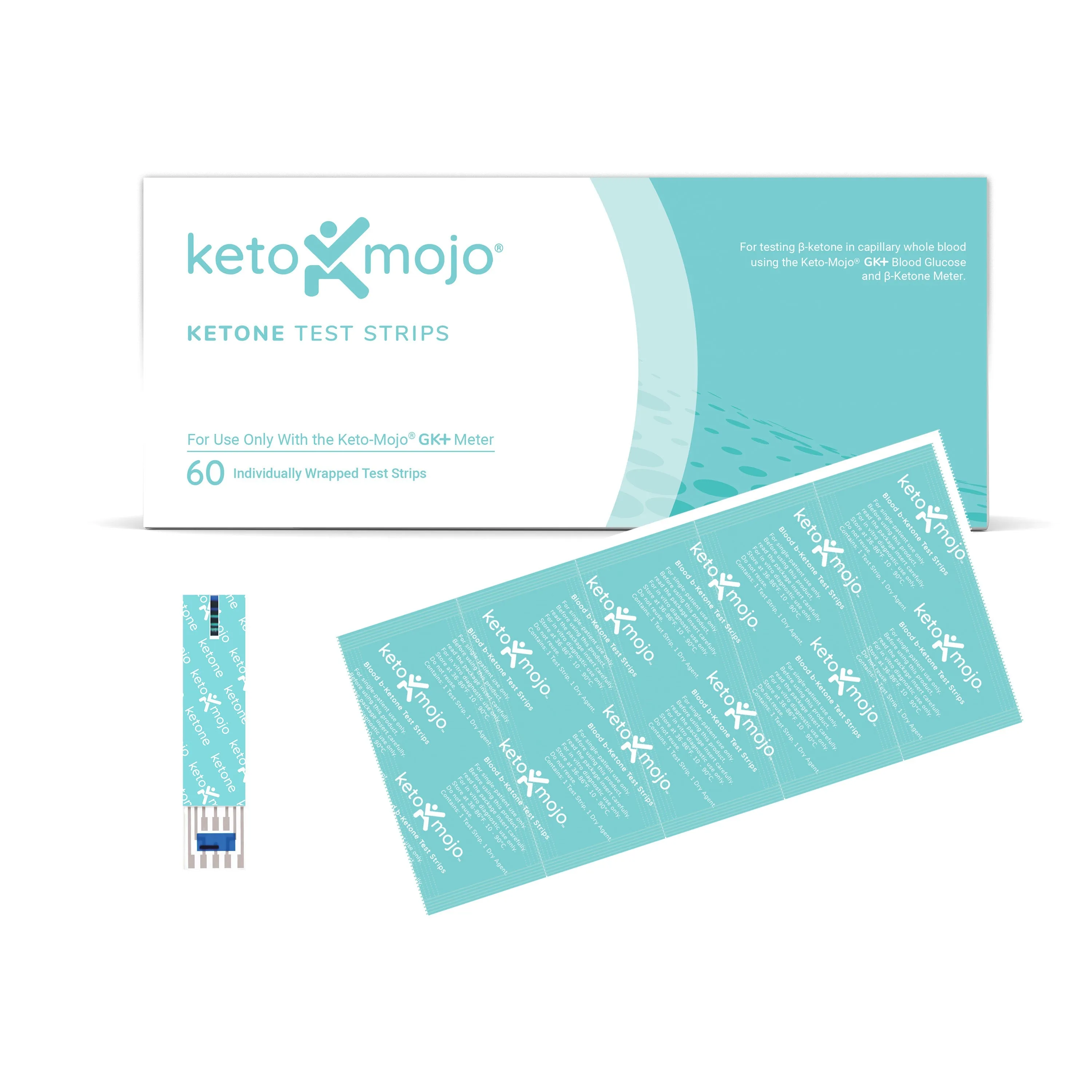 GK  Ketone Test Strips (60 pack) - (<5 units -retail price)