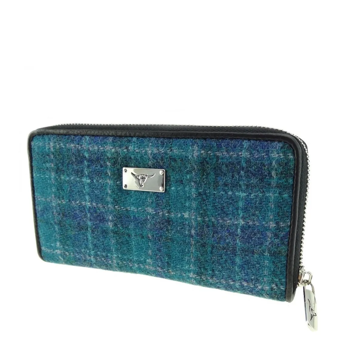 Glen Appin Harris Tweed Large Zip Purse LB2100 Staffa