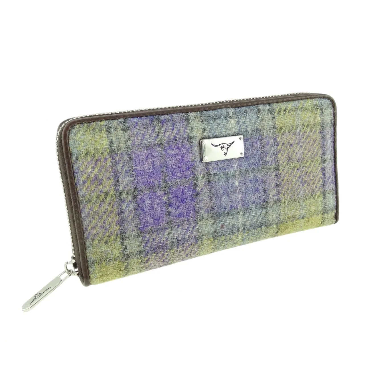 Glen Appin Harris Tweed Large Zip Purse LB2100 Staffa