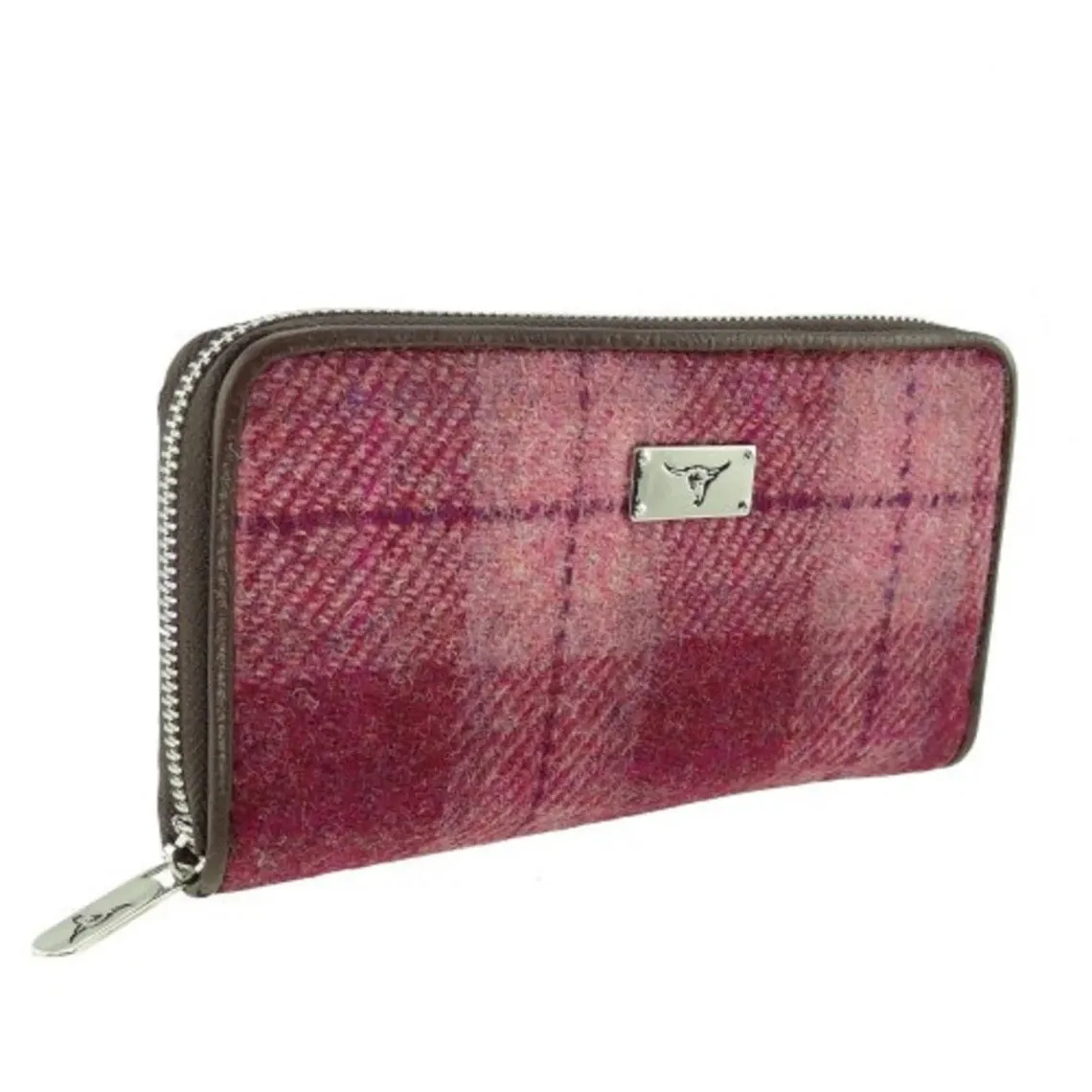 Glen Appin Harris Tweed Large Zip Purse LB2100 Staffa
