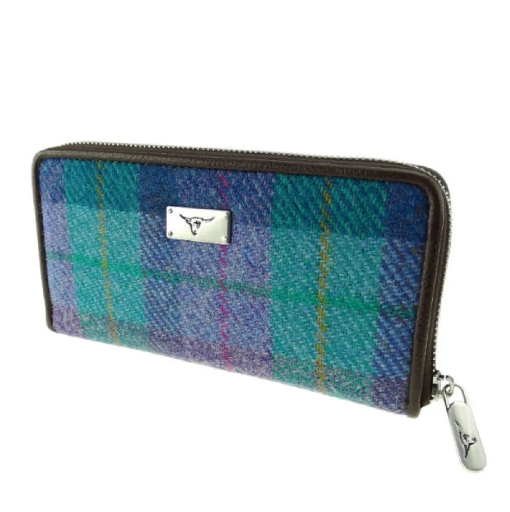 Glen Appin Harris Tweed Large Zip Purse LB2100 Staffa