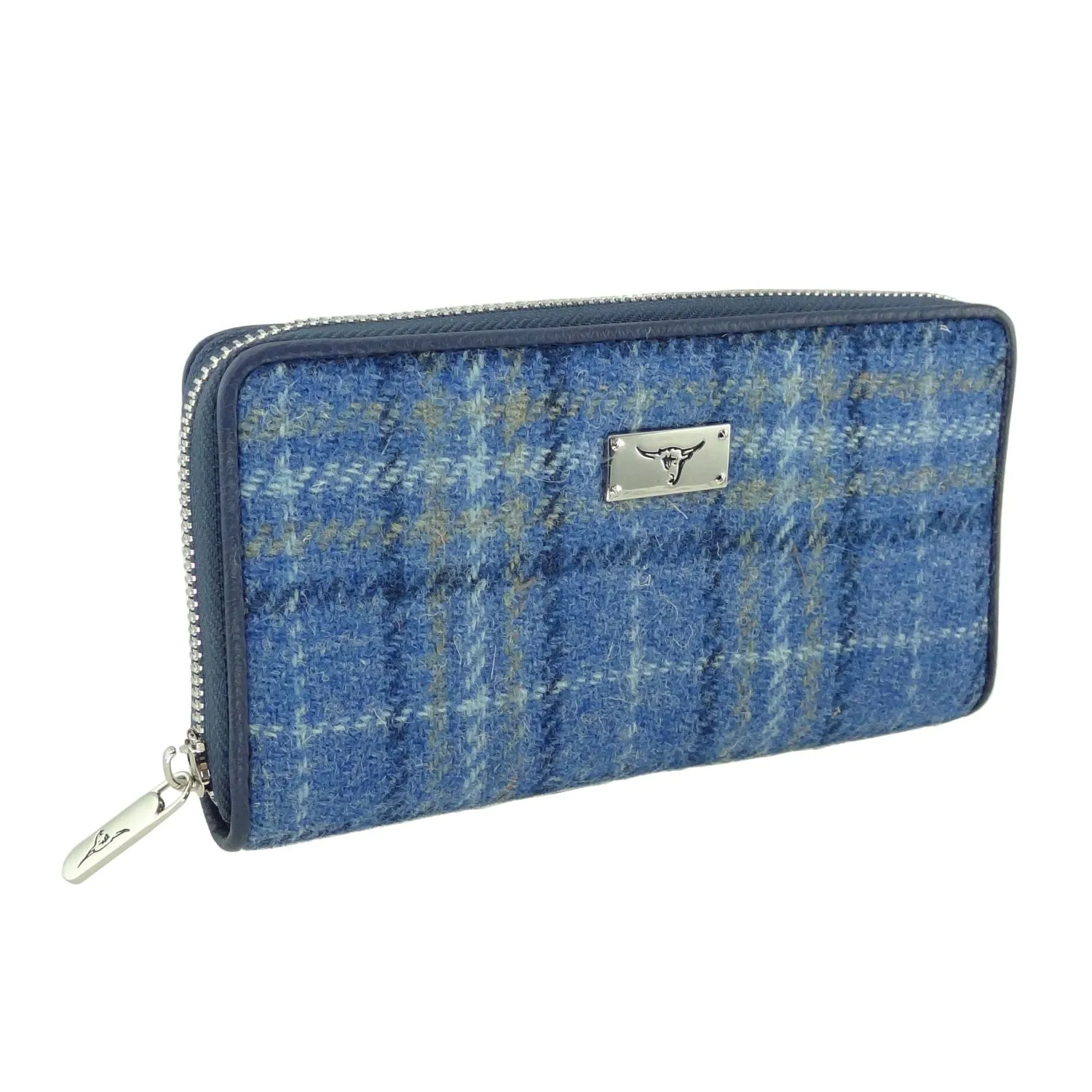 Glen Appin Harris Tweed Large Zip Purse LB2100 Staffa