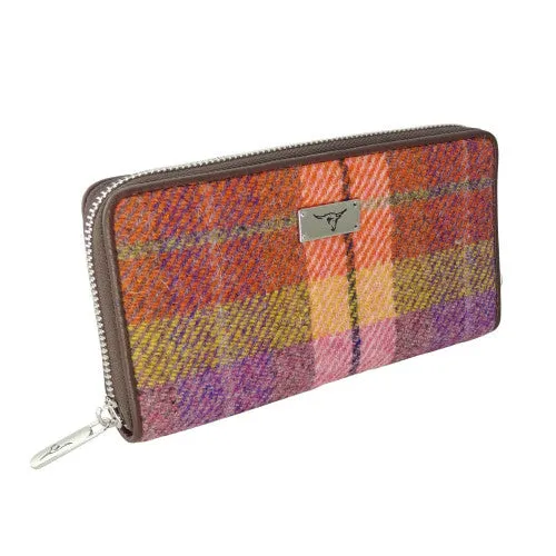 Glen Appin Harris Tweed Large Zip Purse LB2100 Staffa