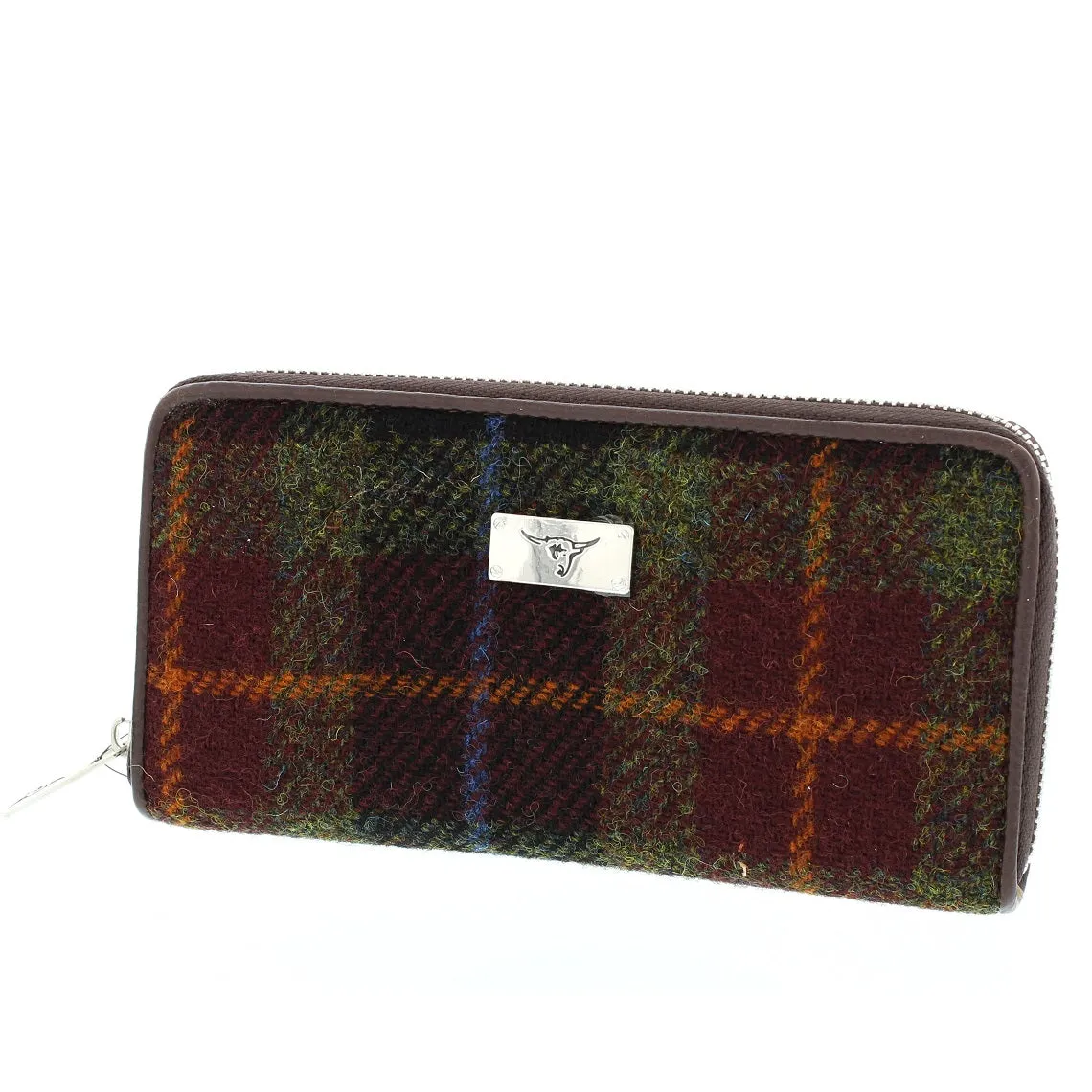 Glen Appin Harris Tweed Large Zip Purse LB2100 Staffa
