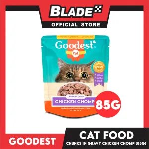 Goodest Cat Chicken Chomp Chunks In Gravy 85g Wet Cat Food