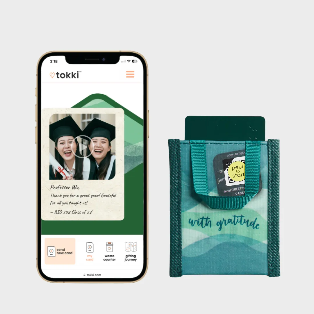 Gratitude | Reusable Gift Card Holder   QR Greeting Card