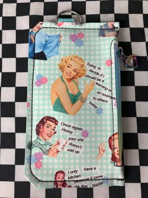 Green potty mouth fan art card and phone wallet