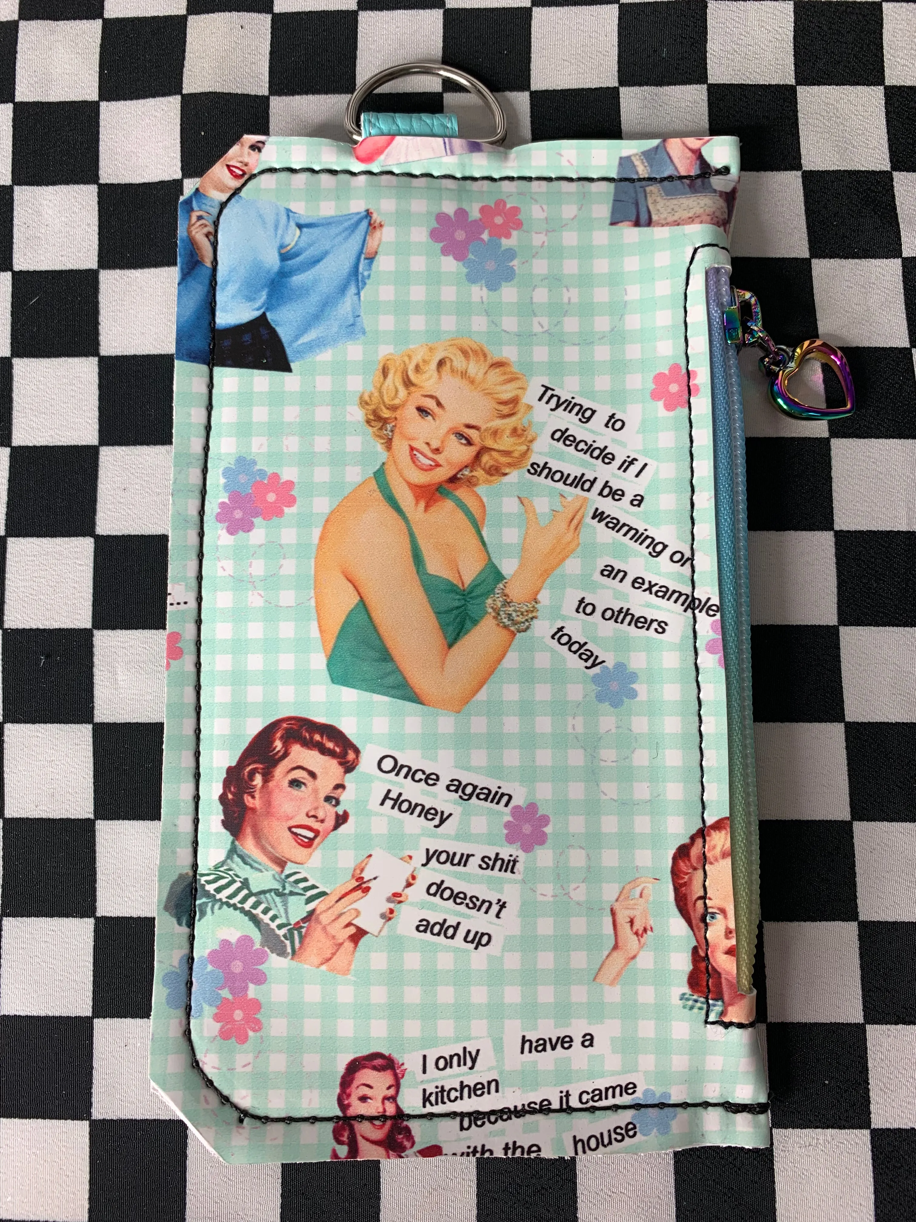 Green potty mouth fan art card and phone wallet