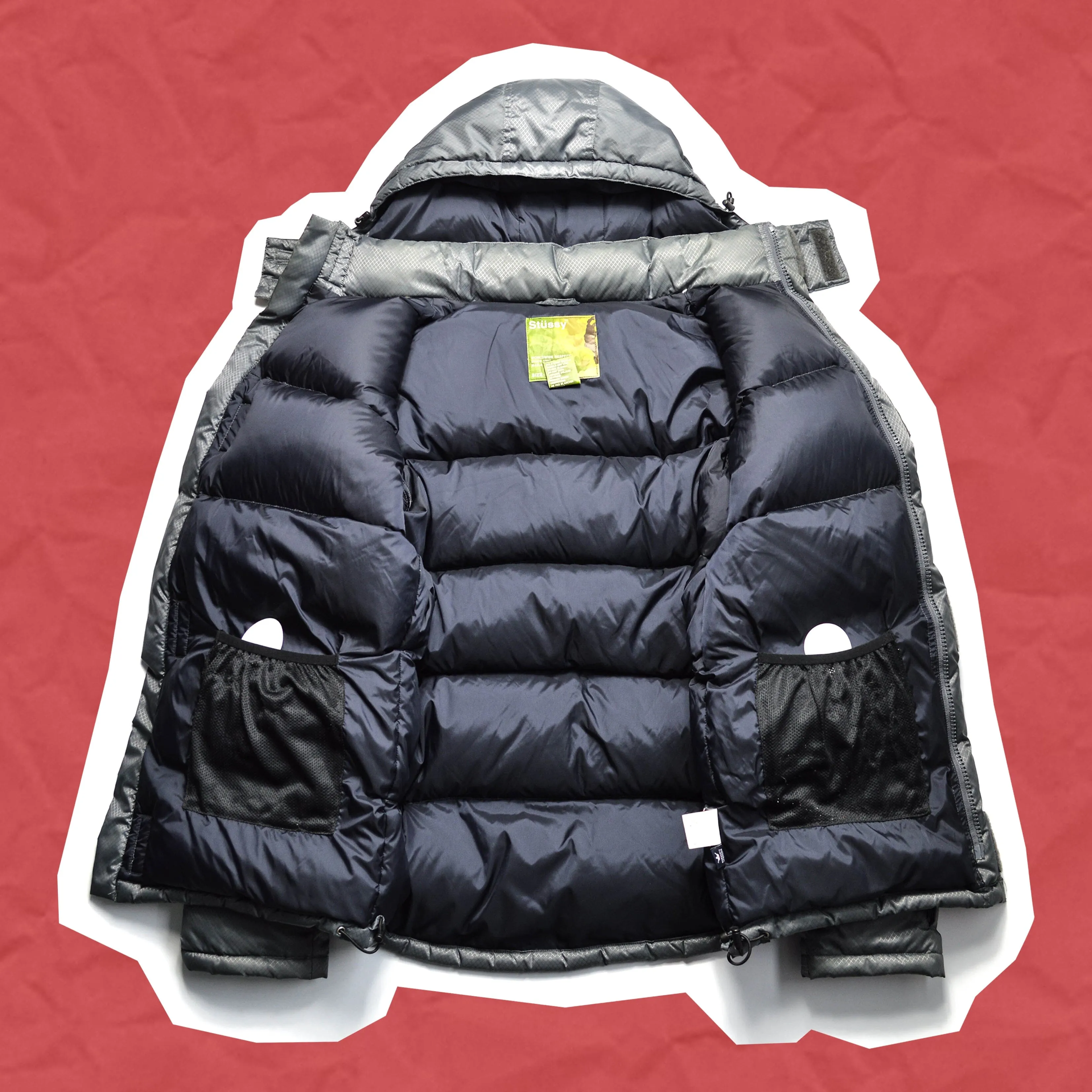Grey Ripstop Multi-compartment Tactical Puffer Jacket (~M~)