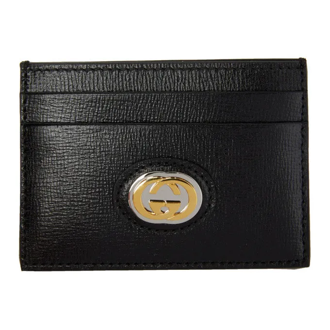 Gucci GG Marina Card Holder in Black