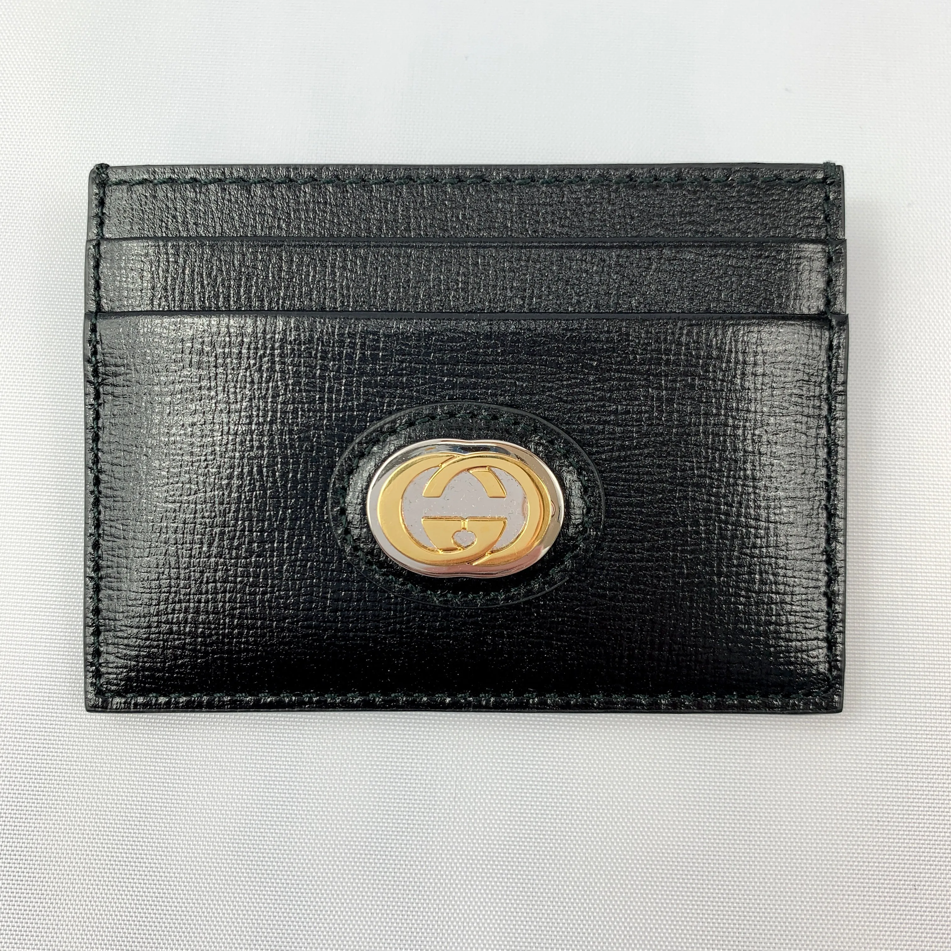 Gucci GG Marina Card Holder in Black