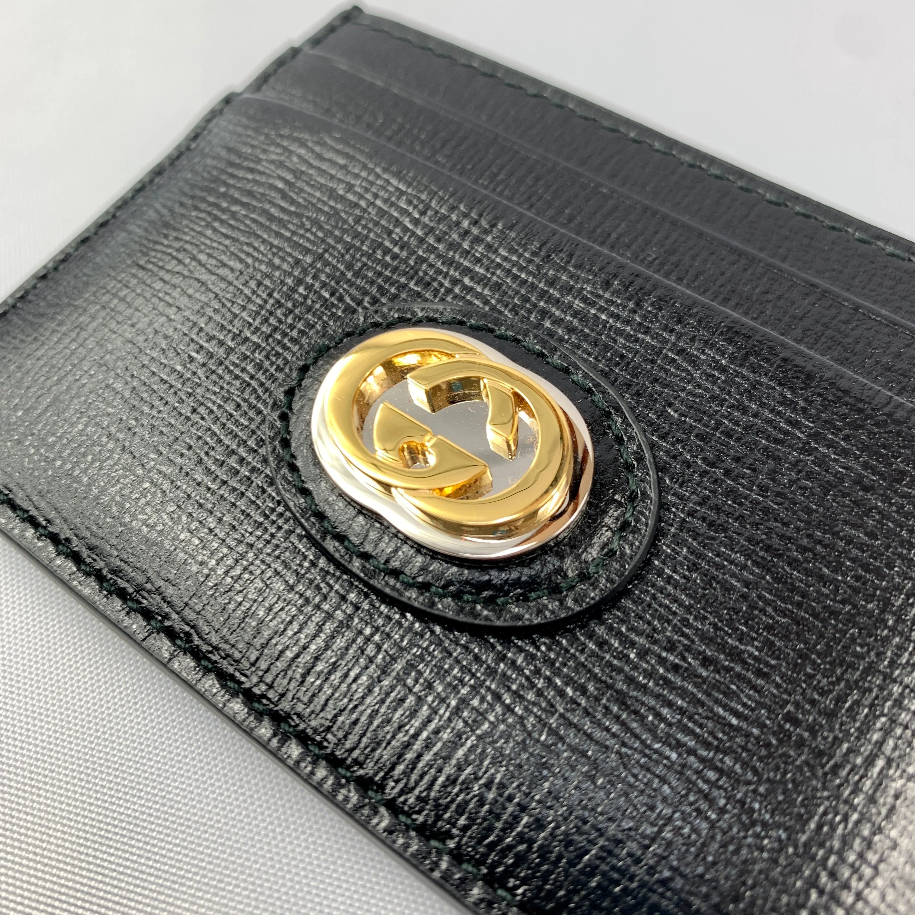 Gucci GG Marina Card Holder in Black