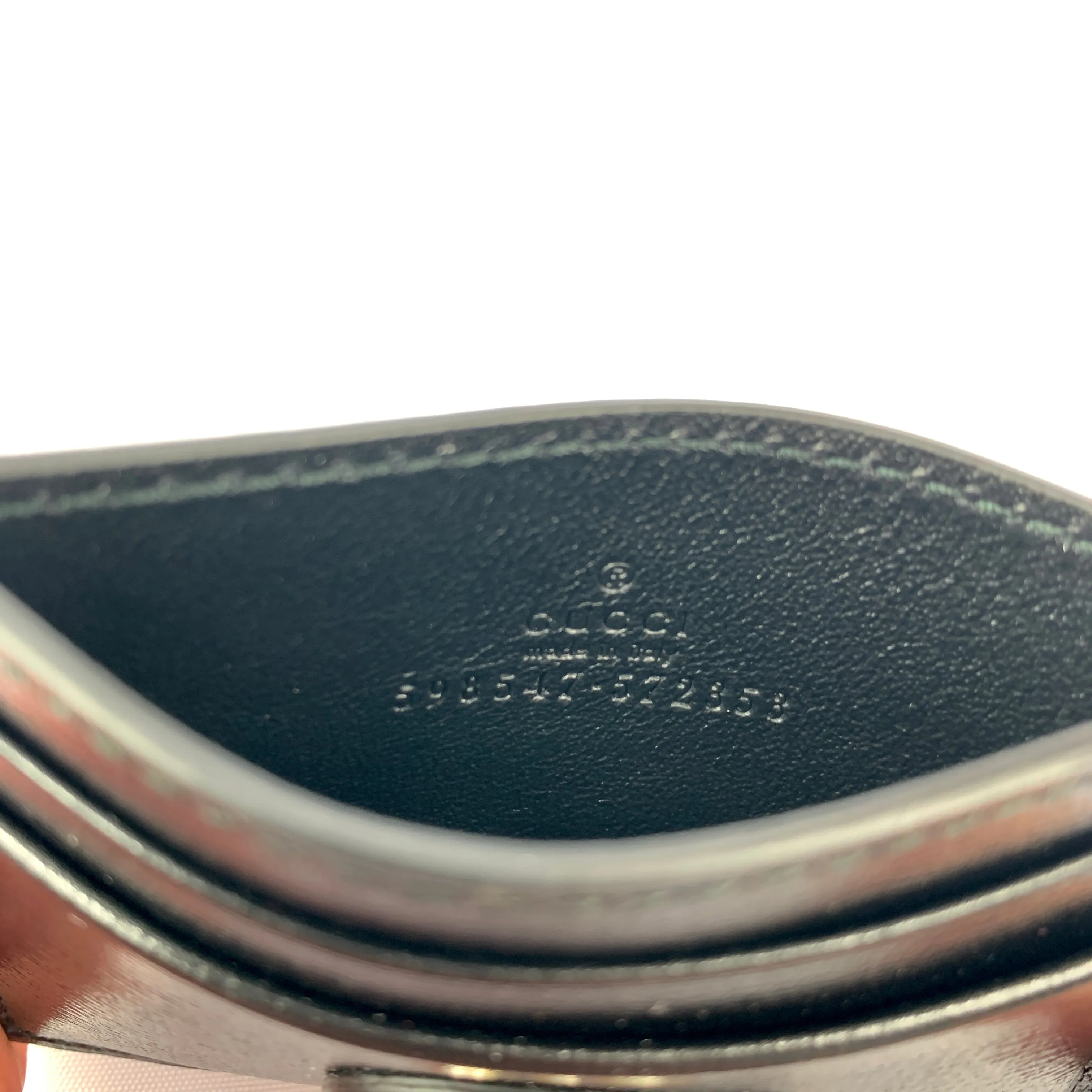 Gucci GG Marina Card Holder in Black