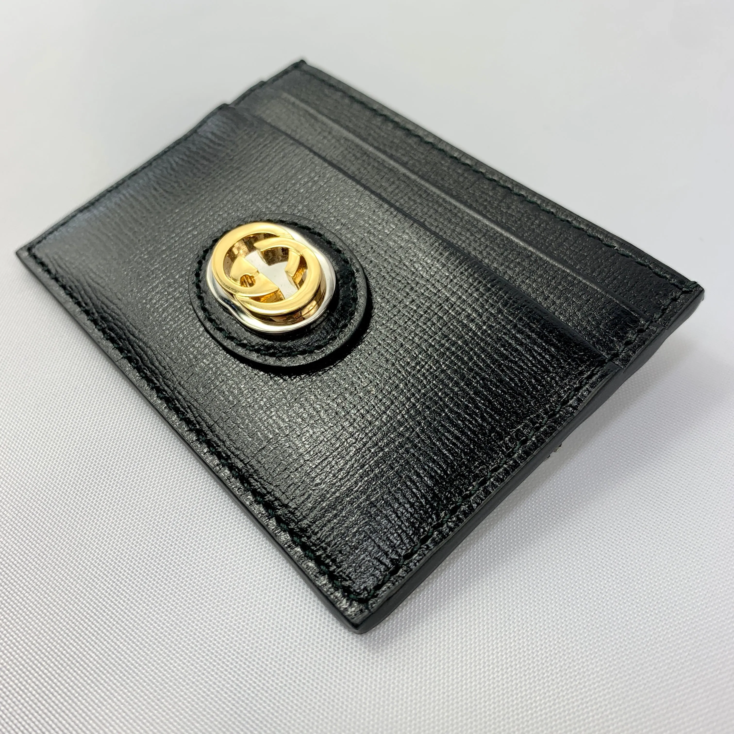 Gucci GG Marina Card Holder in Black