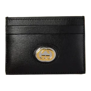 Gucci GG Marina Card Holder in Black