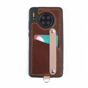 Handmade Leather Huawei Mate 30 Case with Card Holder CONTRAST COLOR Huawei Mate 30 Leather Case