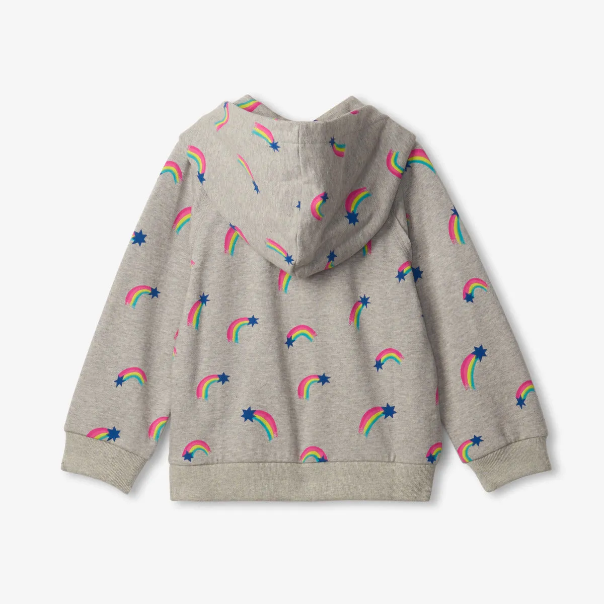 Hatley Full Zip Raglan Hoodie - Rainbow Stars