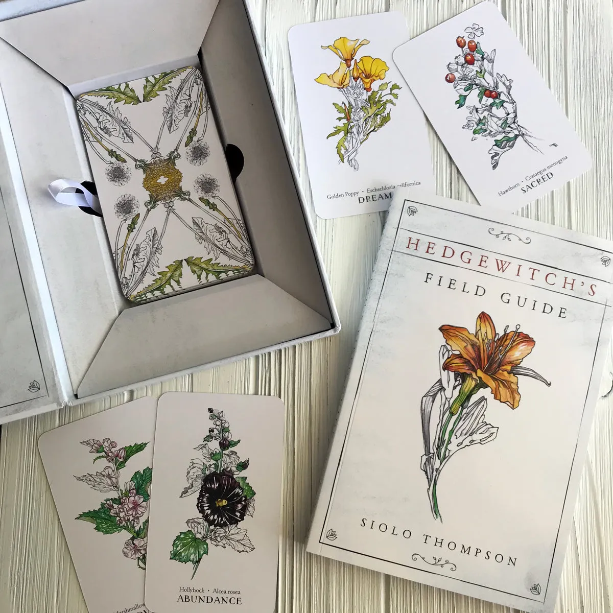 Hedgewitch Botanical Oracle Deck and Book Set By Siolo Thompson