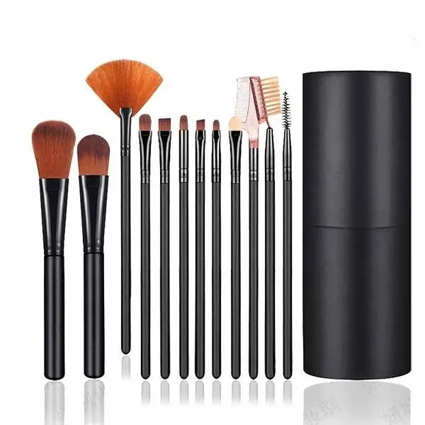 High-grade 12-piece Oval Barreled Brush Set