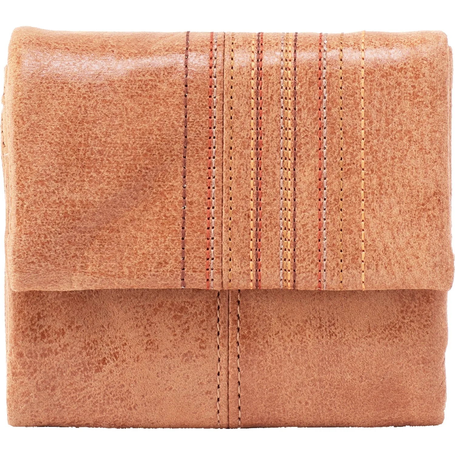 Hobo Keen Trifold Wallet Buffed Tan Multi Leather