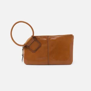 HOBO- Sable Polished Leather Wristlet Truffle