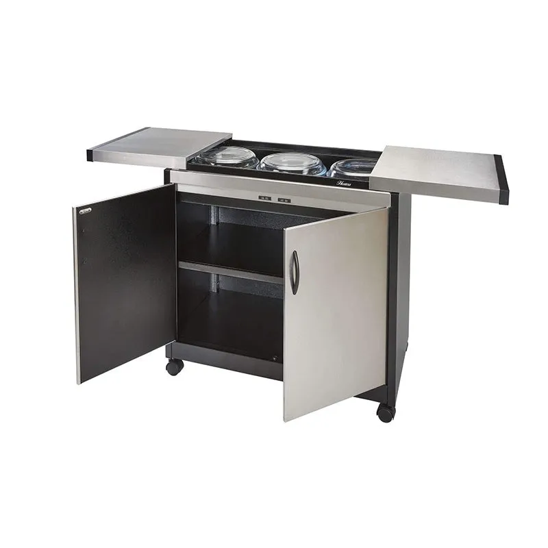 Hostess HL6232BS Connoisseur Trolley Full Doors Stainless Steel