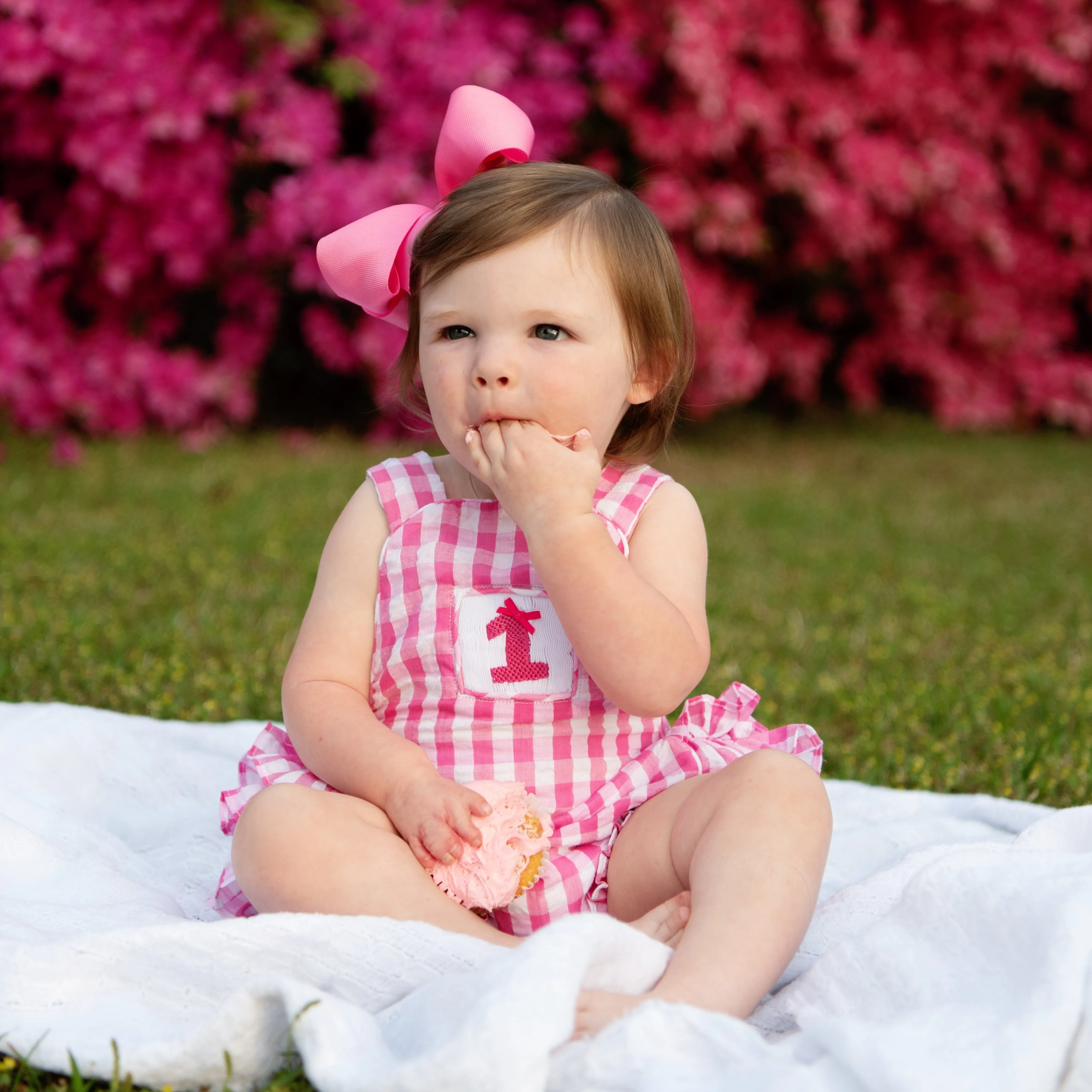 Hot Pink First Birthday Bubble