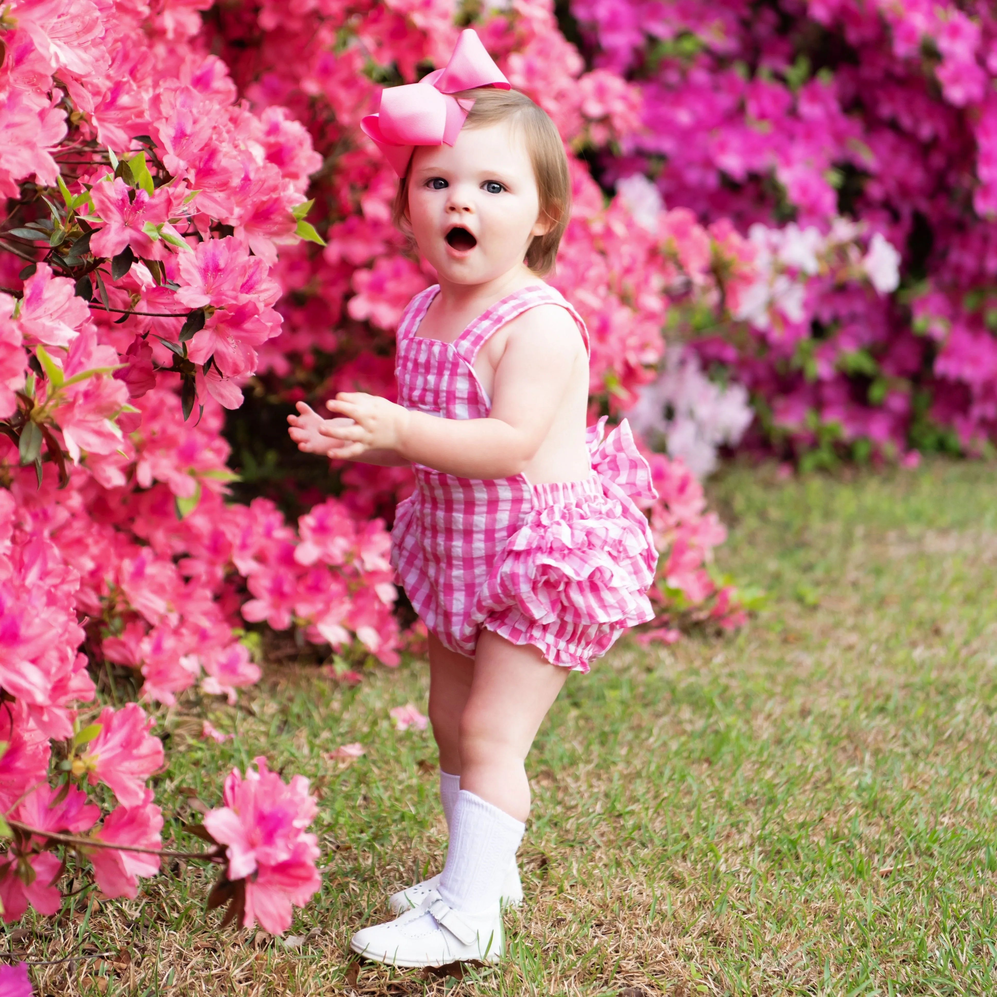 Hot Pink First Birthday Bubble