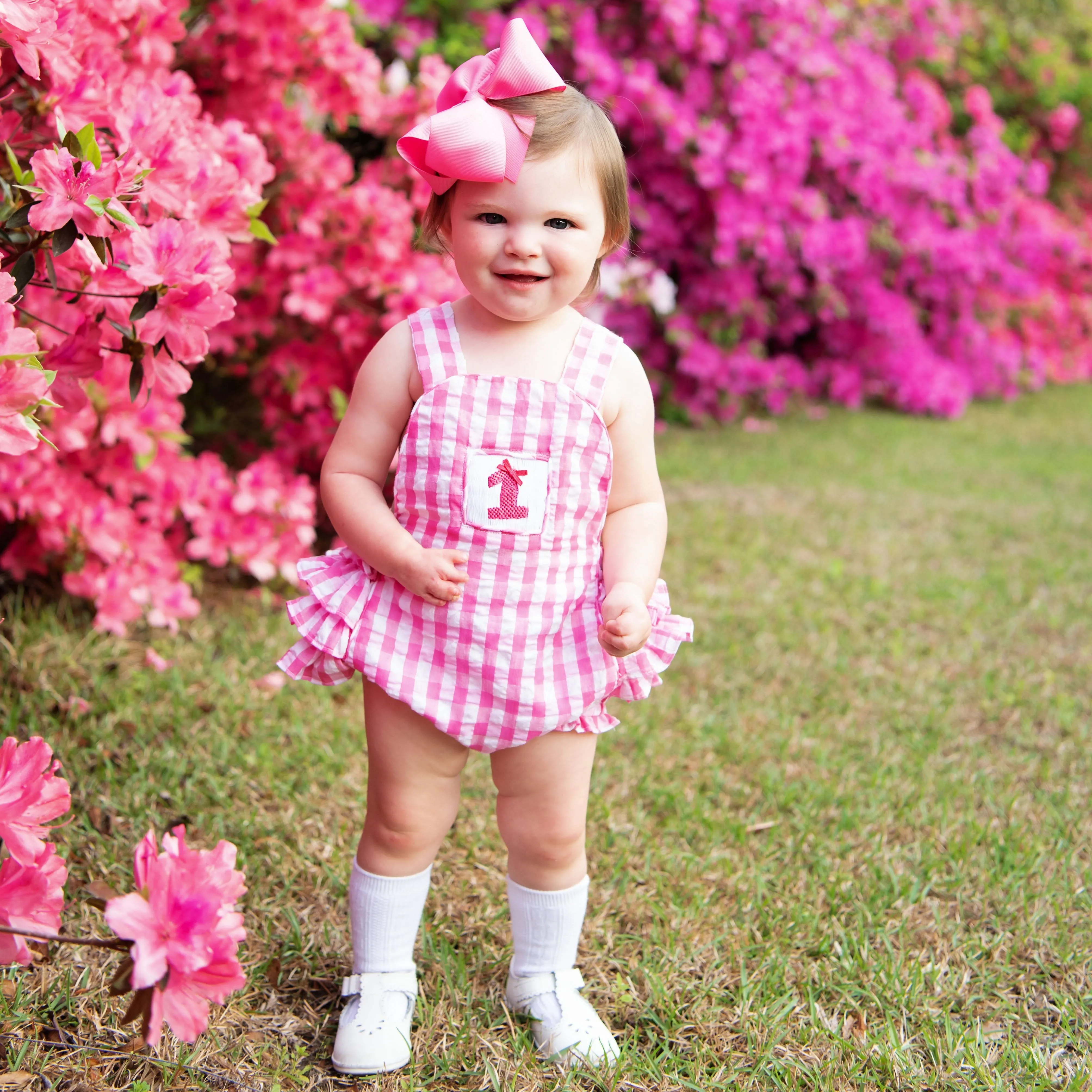 Hot Pink First Birthday Bubble