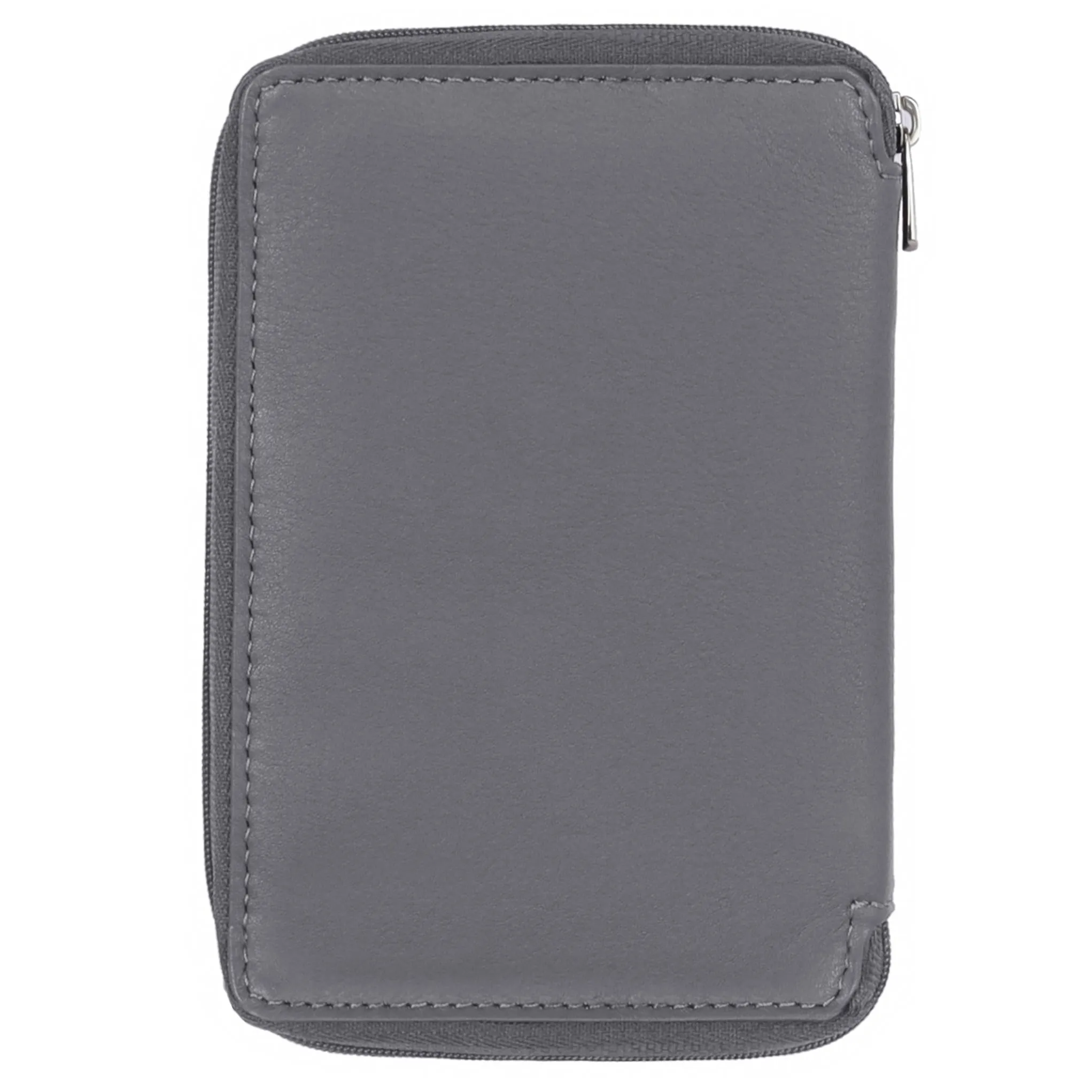 HUDSON RFID Protected Maroon Leather Passport Holder for Men & Women
