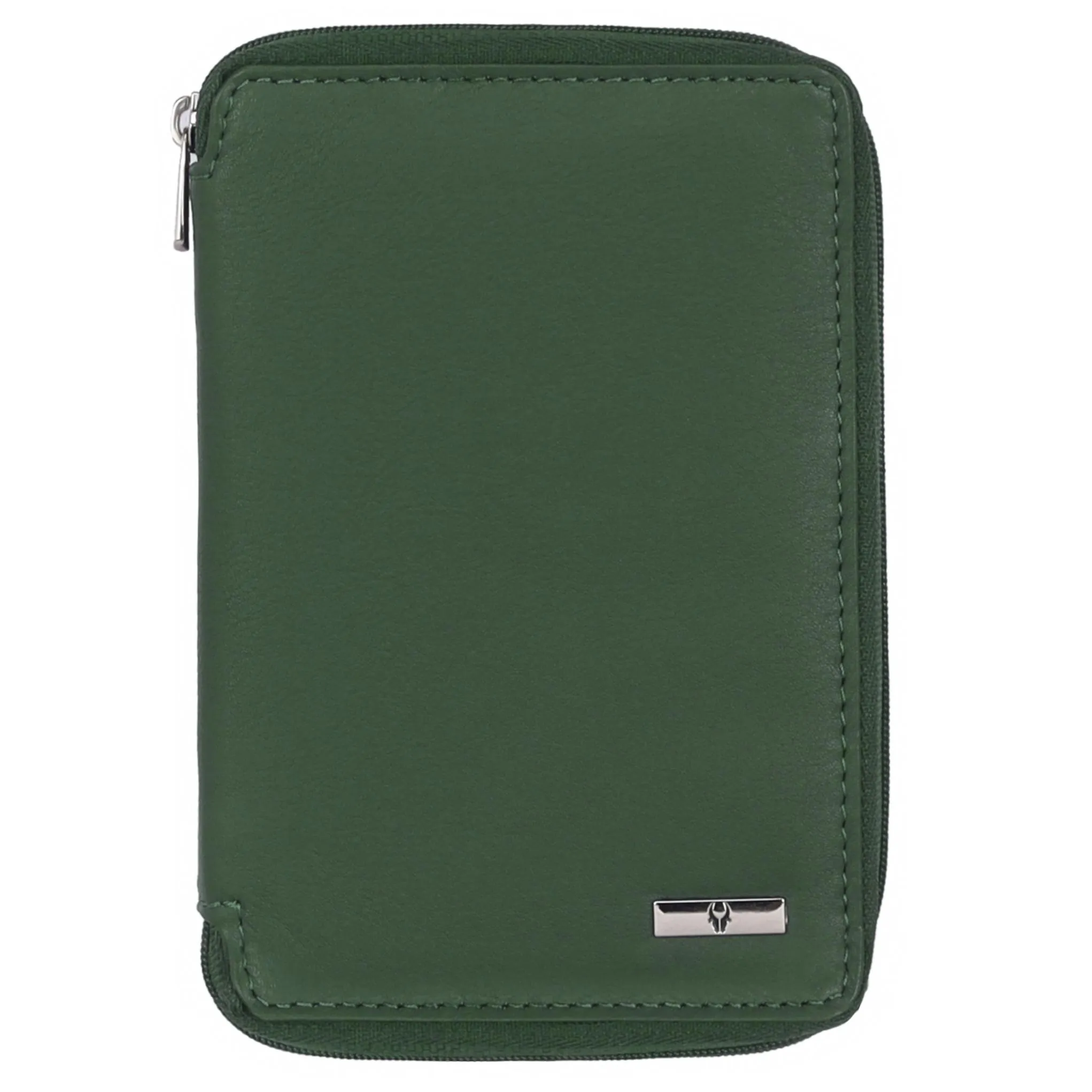 HUDSON RFID Protected Maroon Leather Passport Holder for Men & Women
