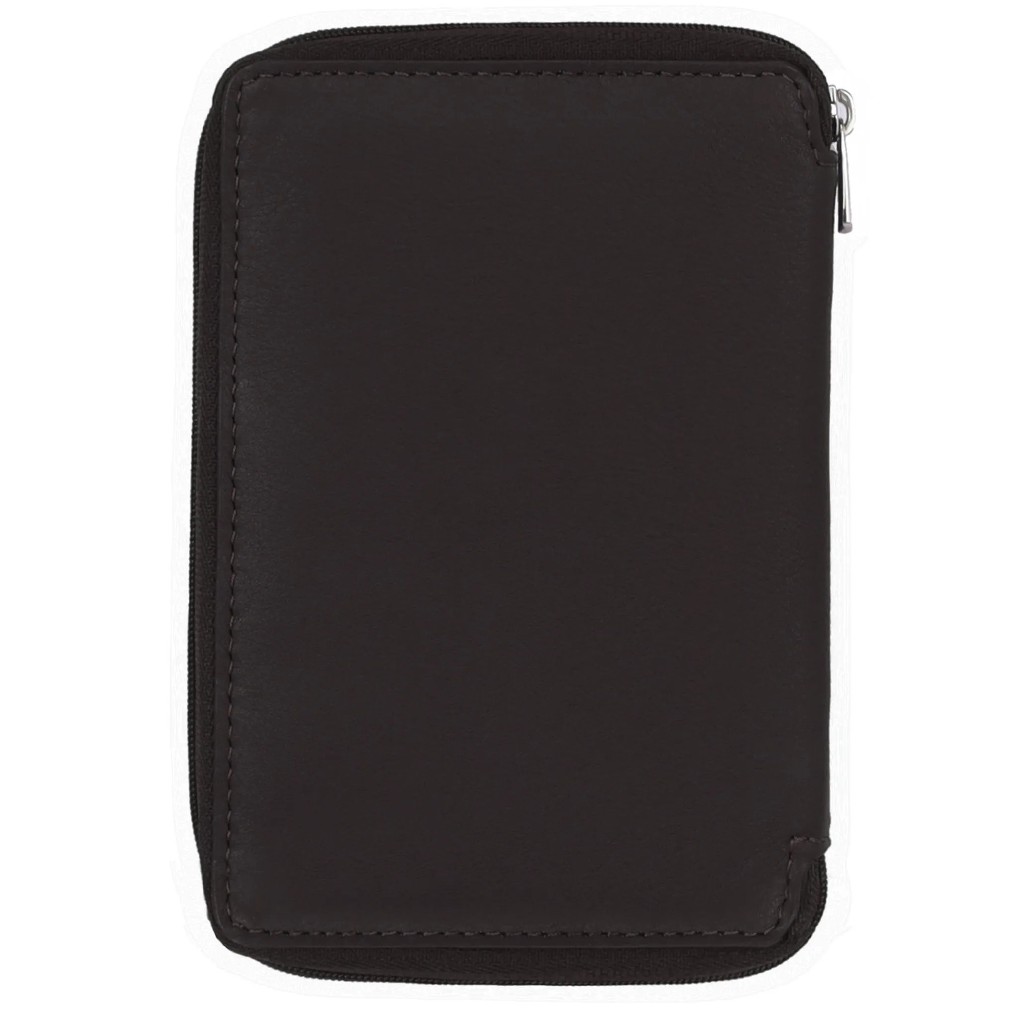 HUDSON RFID Protected Maroon Leather Passport Holder for Men & Women
