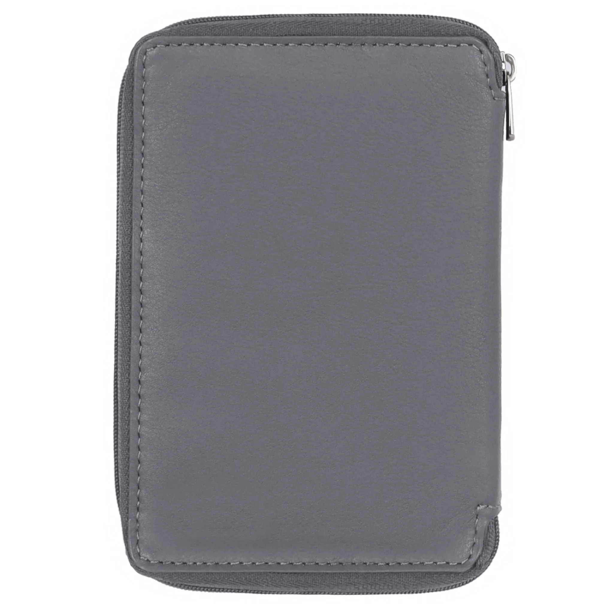 HUDSON RFID Protected Maroon Leather Passport Holder for Men & Women