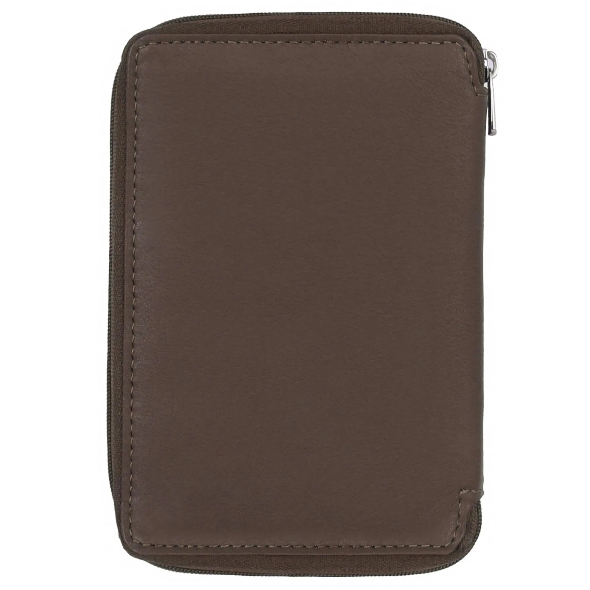 HUDSON RFID Protected Maroon Leather Passport Holder for Men & Women