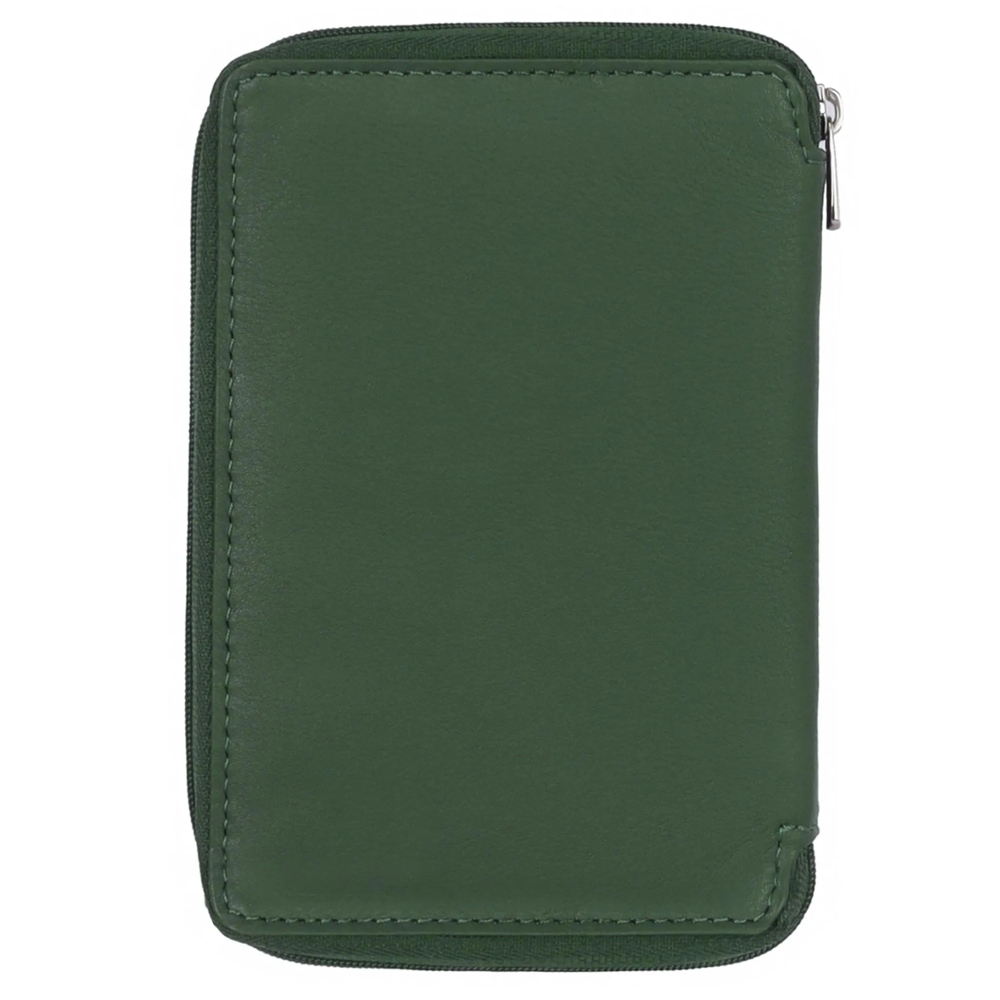 HUDSON RFID Protected Maroon Leather Passport Holder for Men & Women