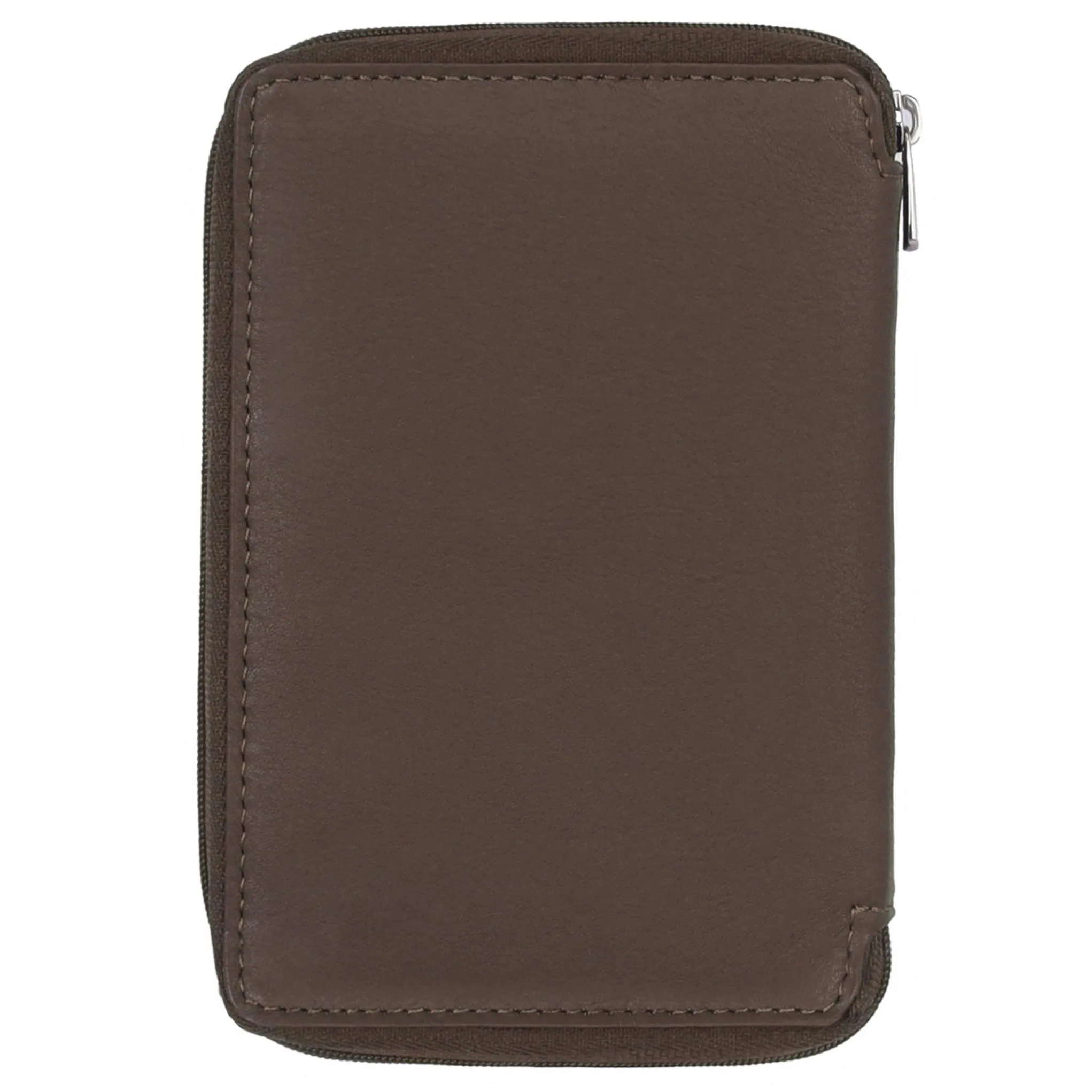 HUDSON RFID Protected Maroon Leather Passport Holder for Men & Women