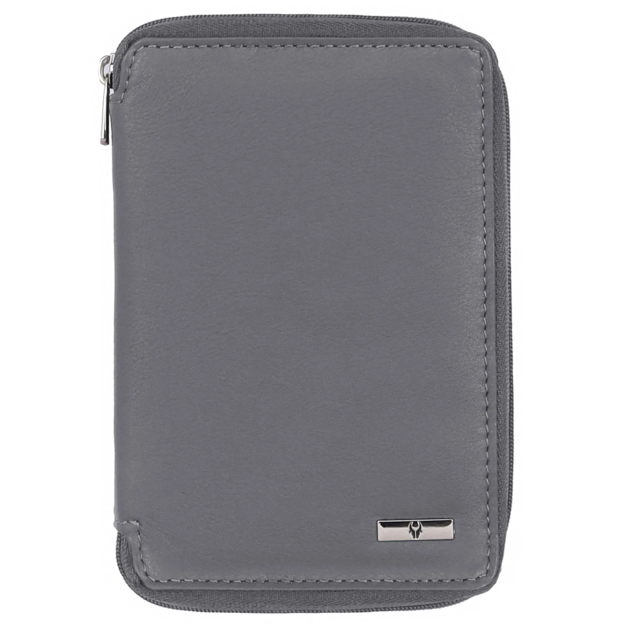 HUDSON RFID Protected Maroon Leather Passport Holder for Men & Women