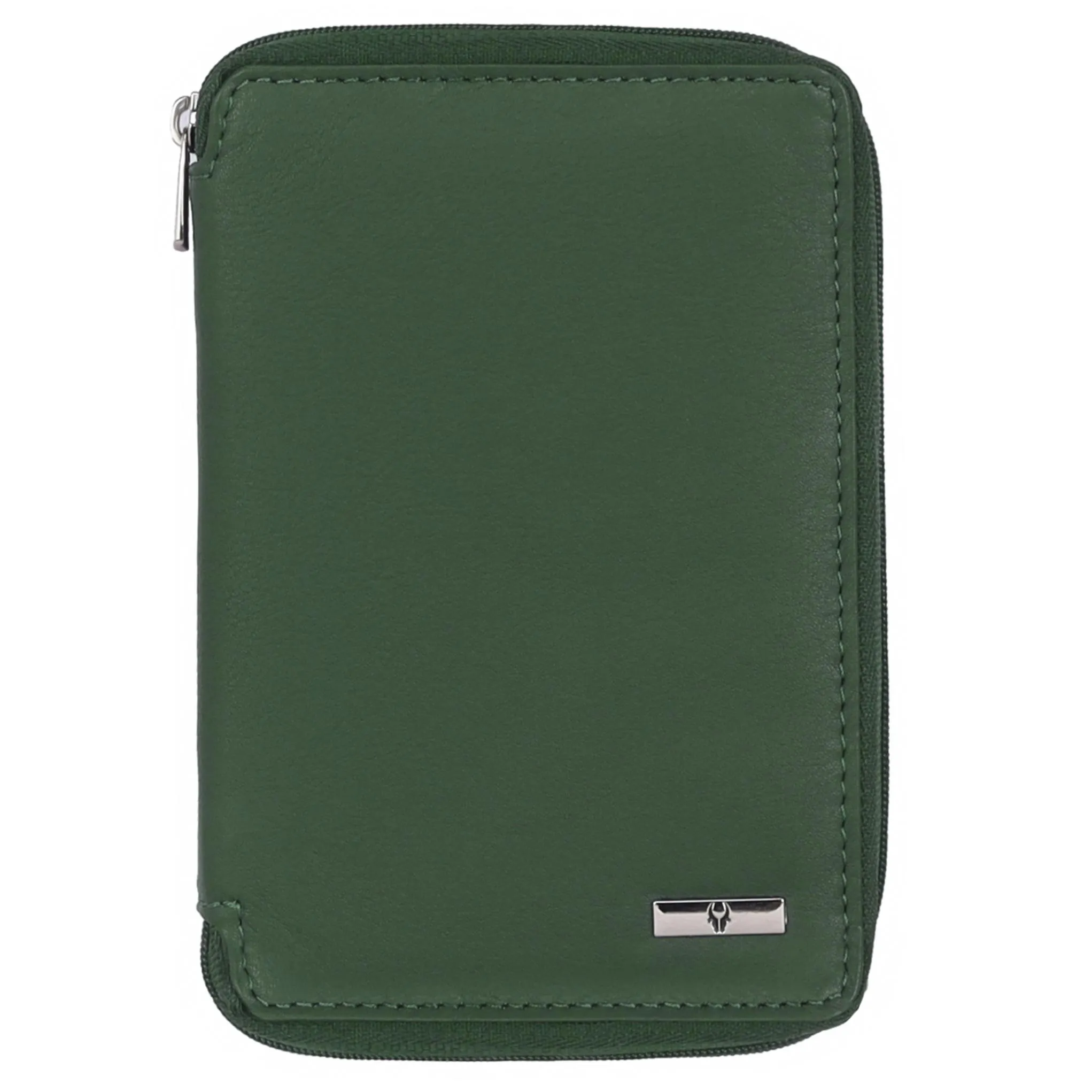 HUDSON RFID Protected Maroon Leather Passport Holder for Men & Women