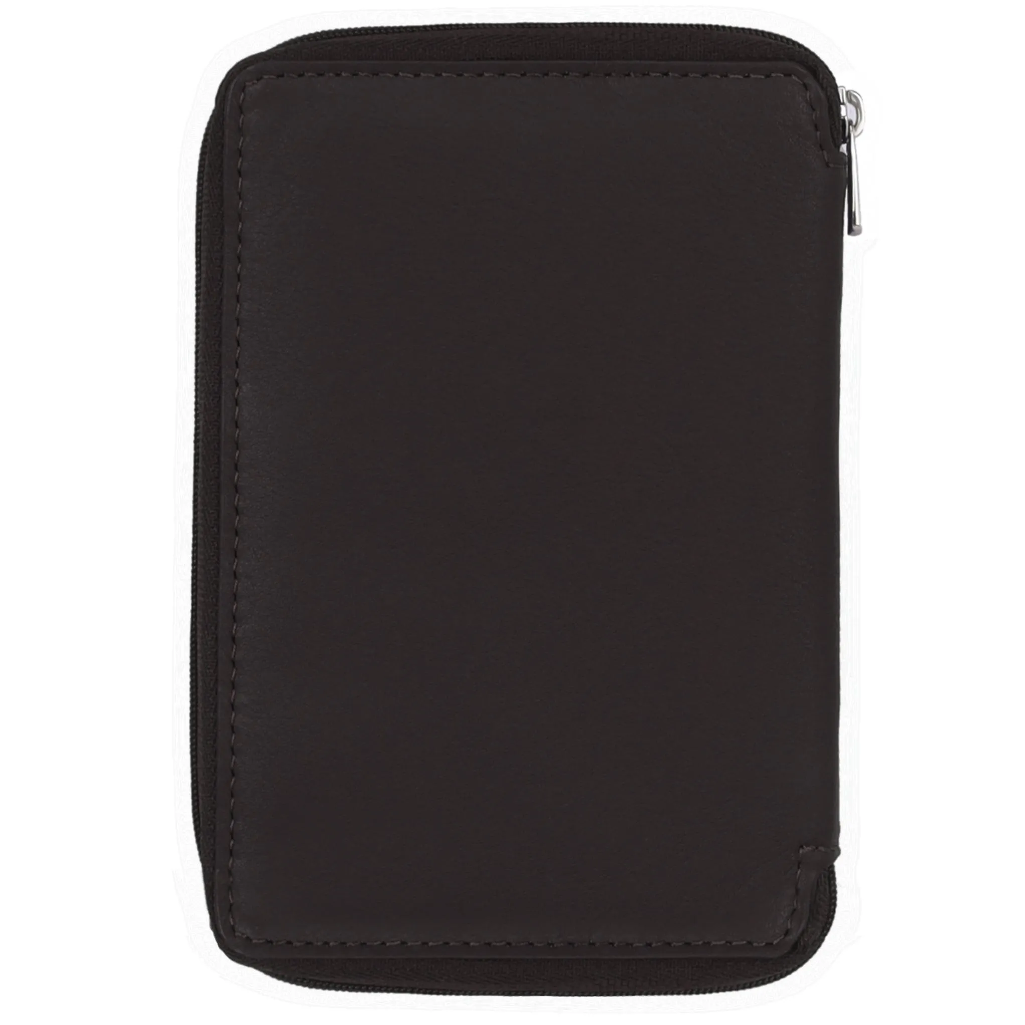 HUDSON RFID Protected Maroon Leather Passport Holder for Men & Women