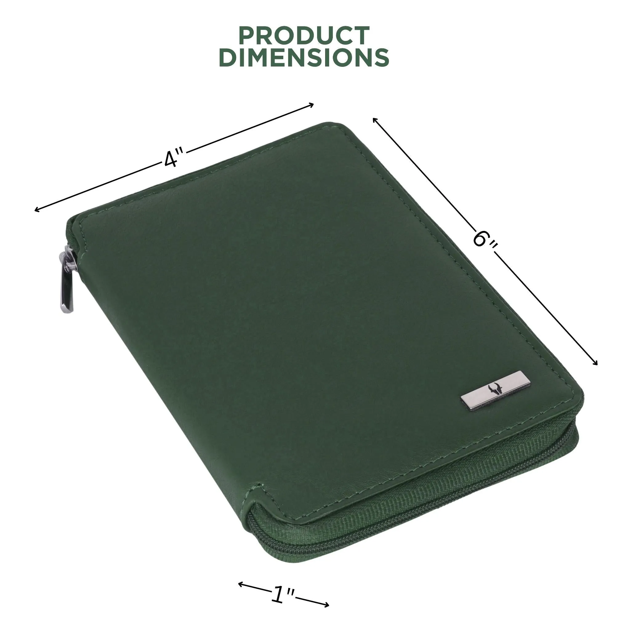 HUDSON RFID Protected Maroon Leather Passport Holder for Men & Women