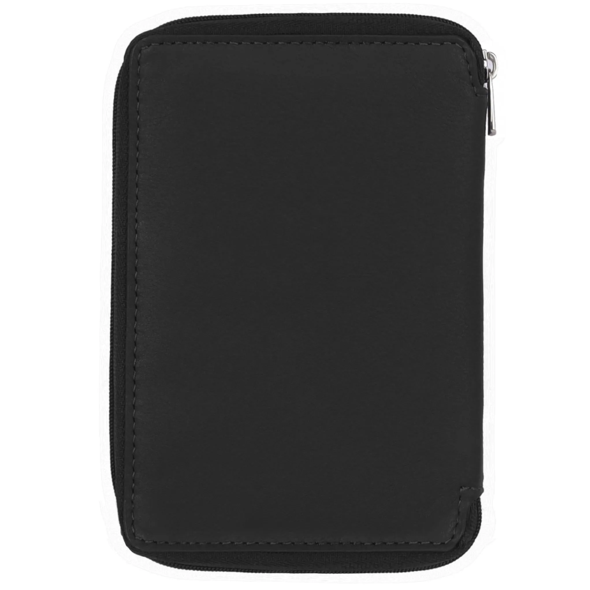 HUDSON RFID Protected Maroon Leather Passport Holder for Men & Women