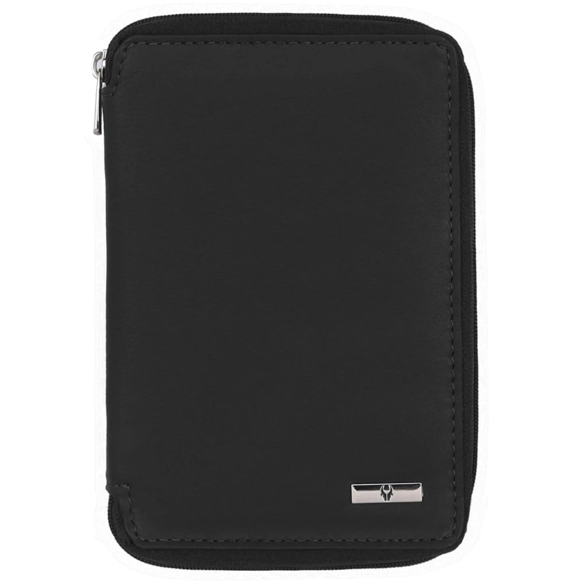 HUDSON RFID Protected Maroon Leather Passport Holder for Men & Women