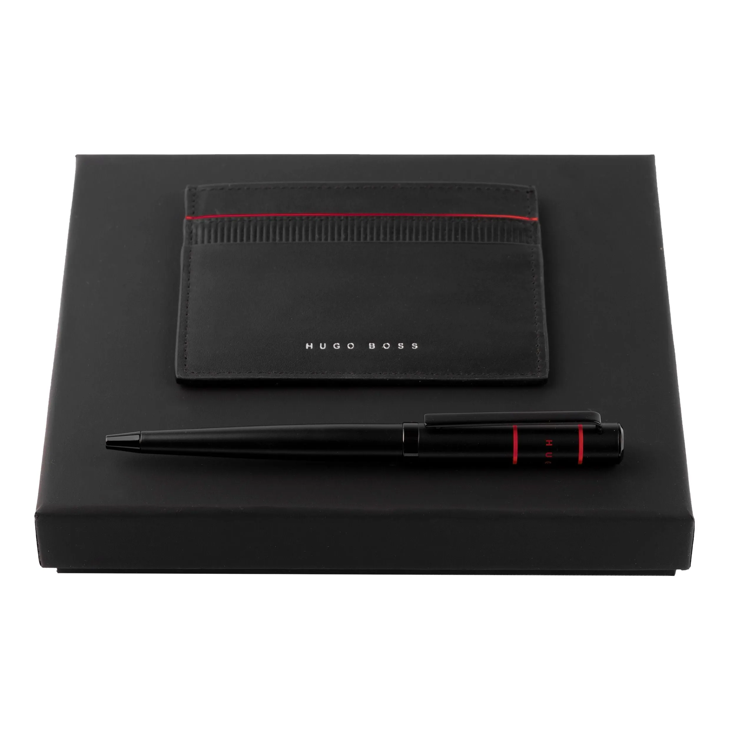 HUGO BOSS HPBC241P-Set HUGO BOSS Red (ballpoint pen & card holder)