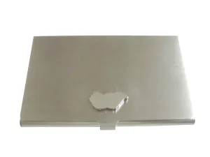 Hungary Map Shape Business Card Holder