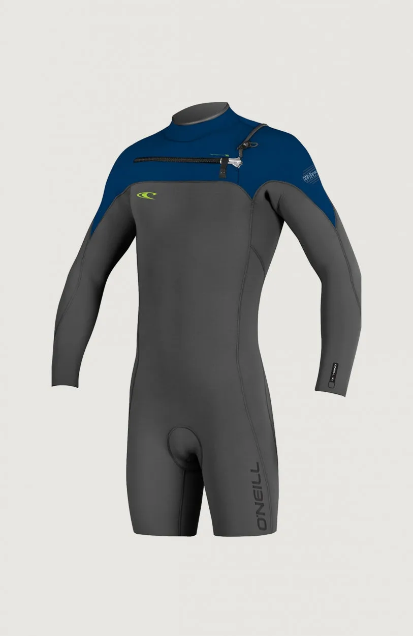 Hyperfreak Chest Zip 2mm Long Sleeve Spring Wetsuit | Grey