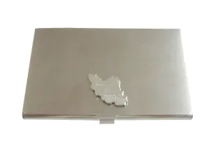 Iran Map Shape and Flag Design Business Card Holder