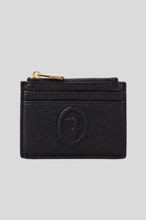 Iris Card Holder Stampa Cervo - Black