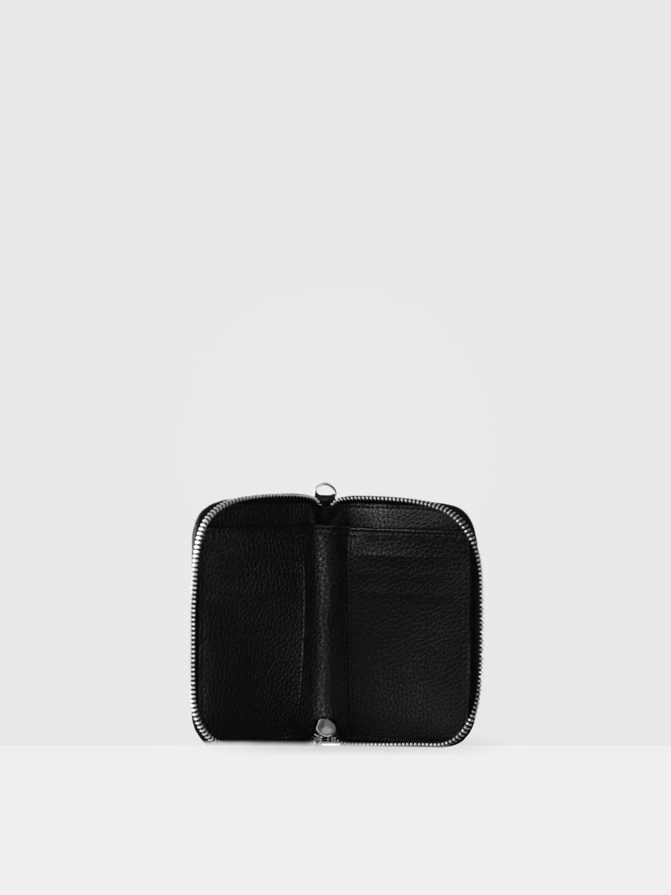 Iris MIRUM® Leather Vegan  Wallet | Black & Silver